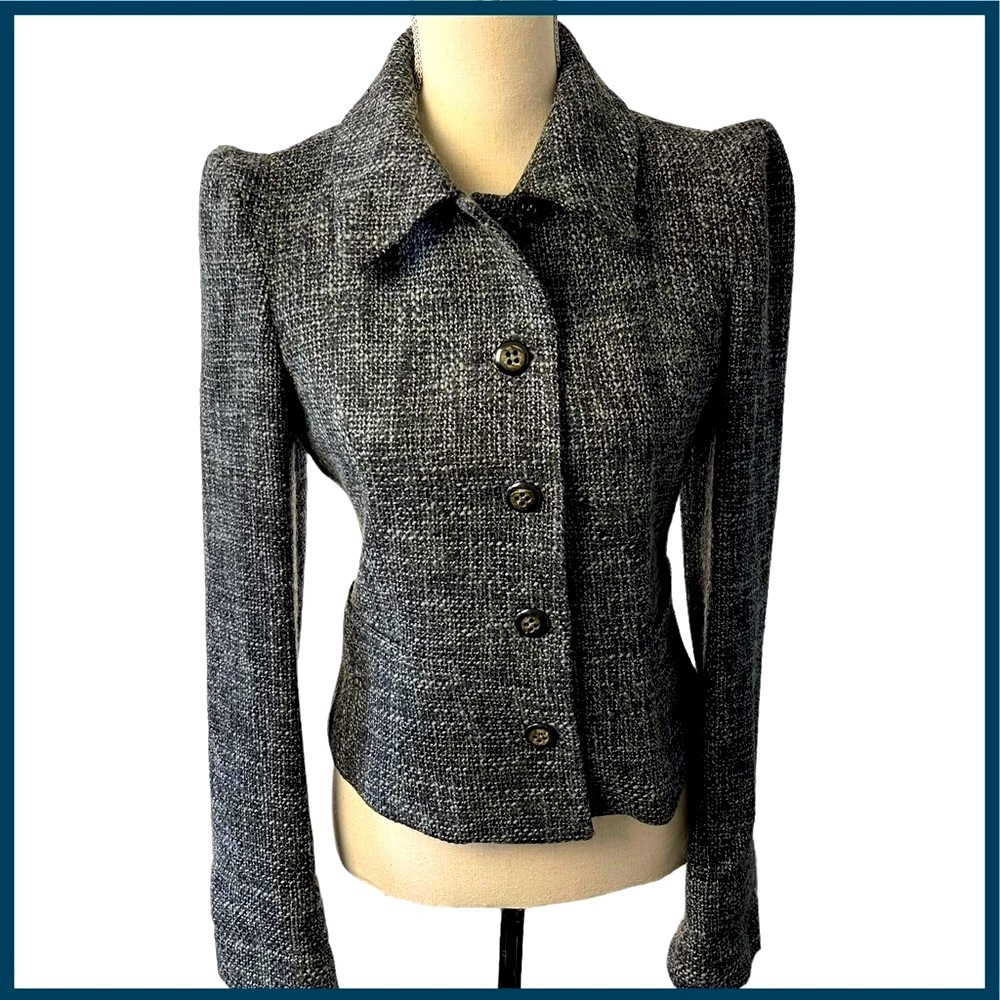 Women's Gray Tweed Jacket